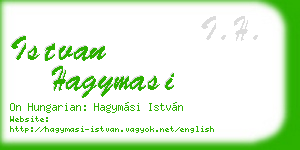 istvan hagymasi business card