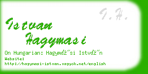 istvan hagymasi business card